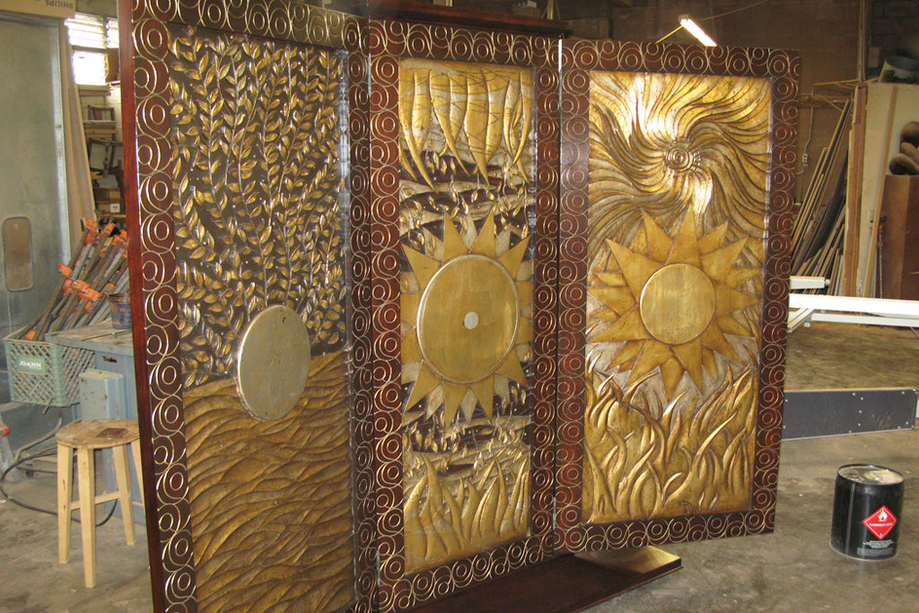 Carved Neo Classical Screen