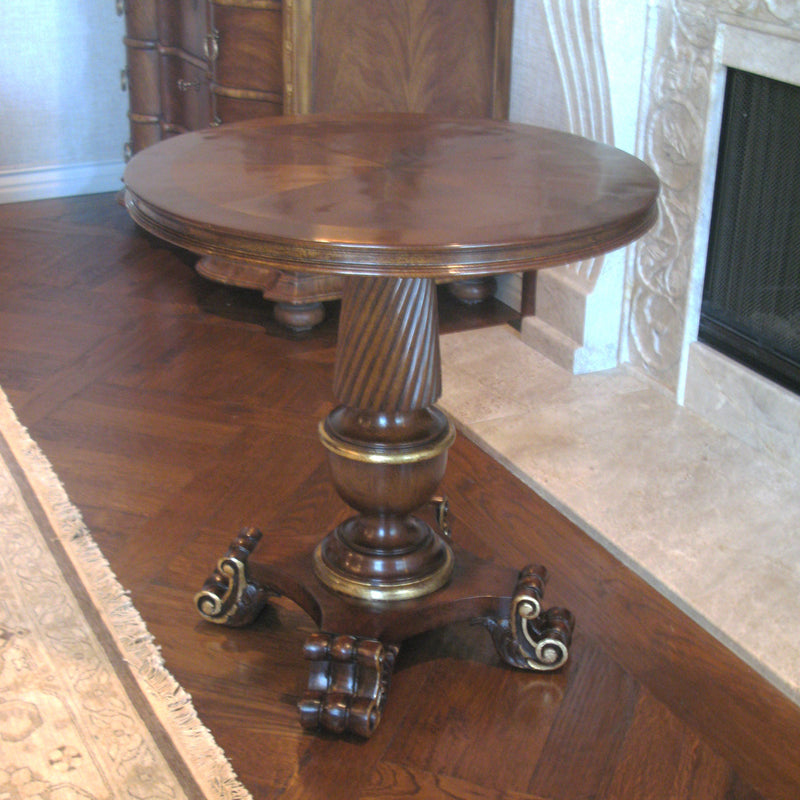 French Small Pedestal Table